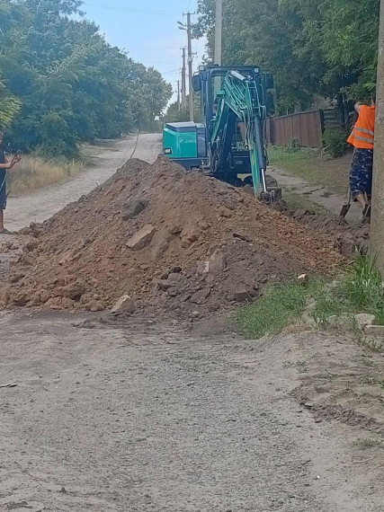 Капитальный ремонт водопроводной сети в Великой Белозёрке. Капитальный ремонт водопроводной сети в Великой Белозёрке.